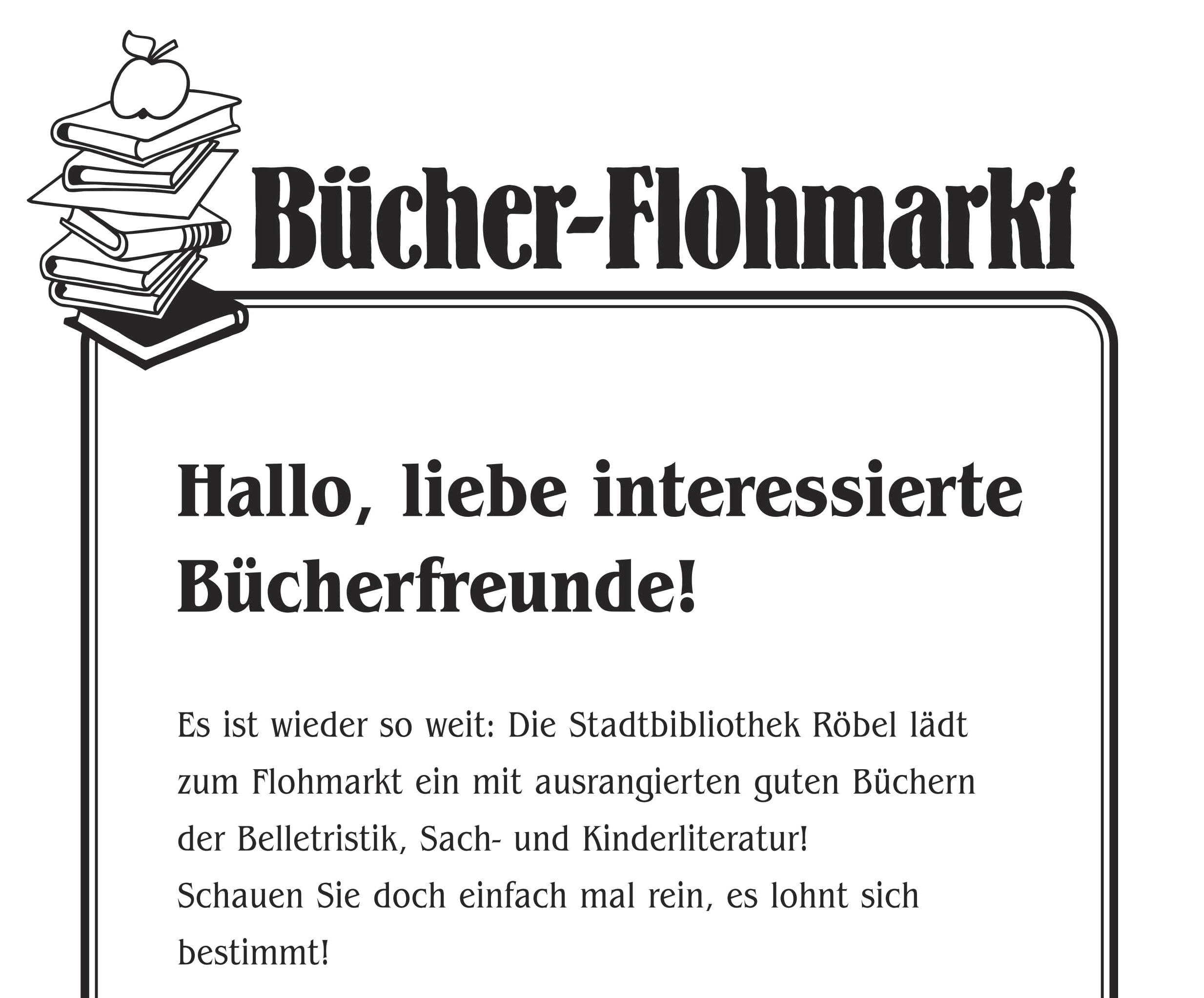 Bücherflohmarkt der Stadtbibliothek