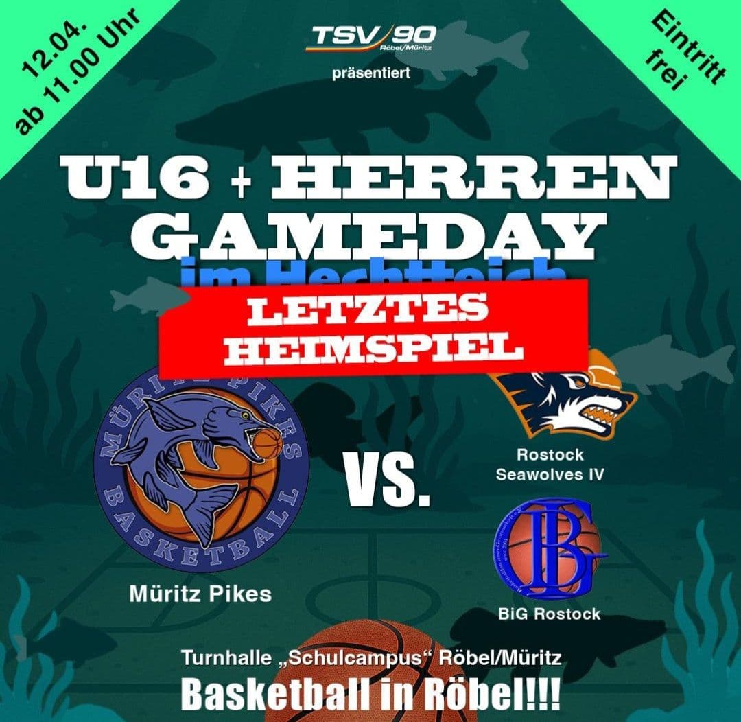 U16 + Herren Gameday - Letztes Heimspiel