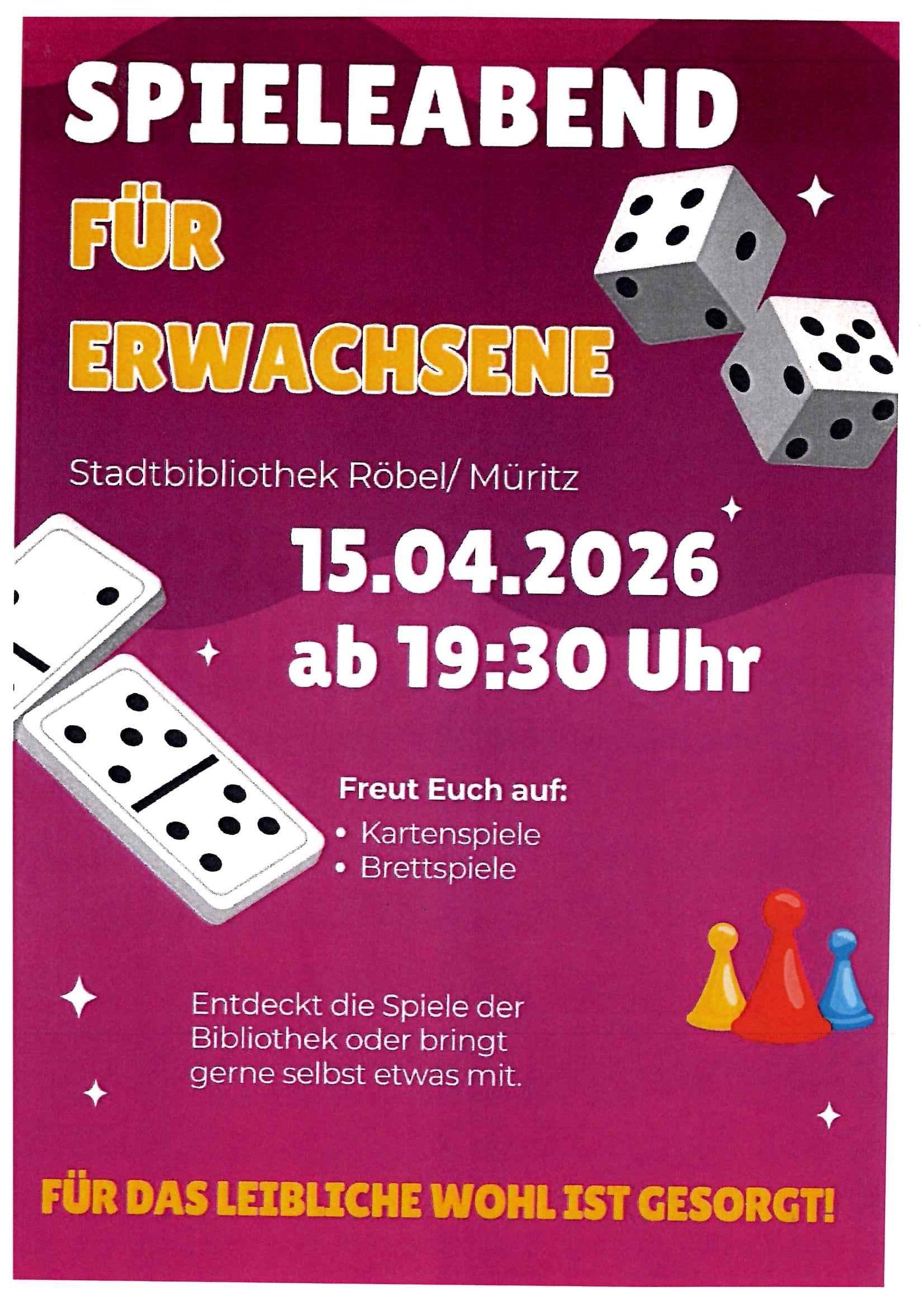 Spieleabend für Erwachsene