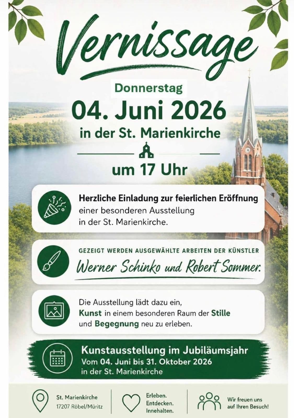 Vernissage - Feierliche Eröffnung einer besonderen Ausstellung