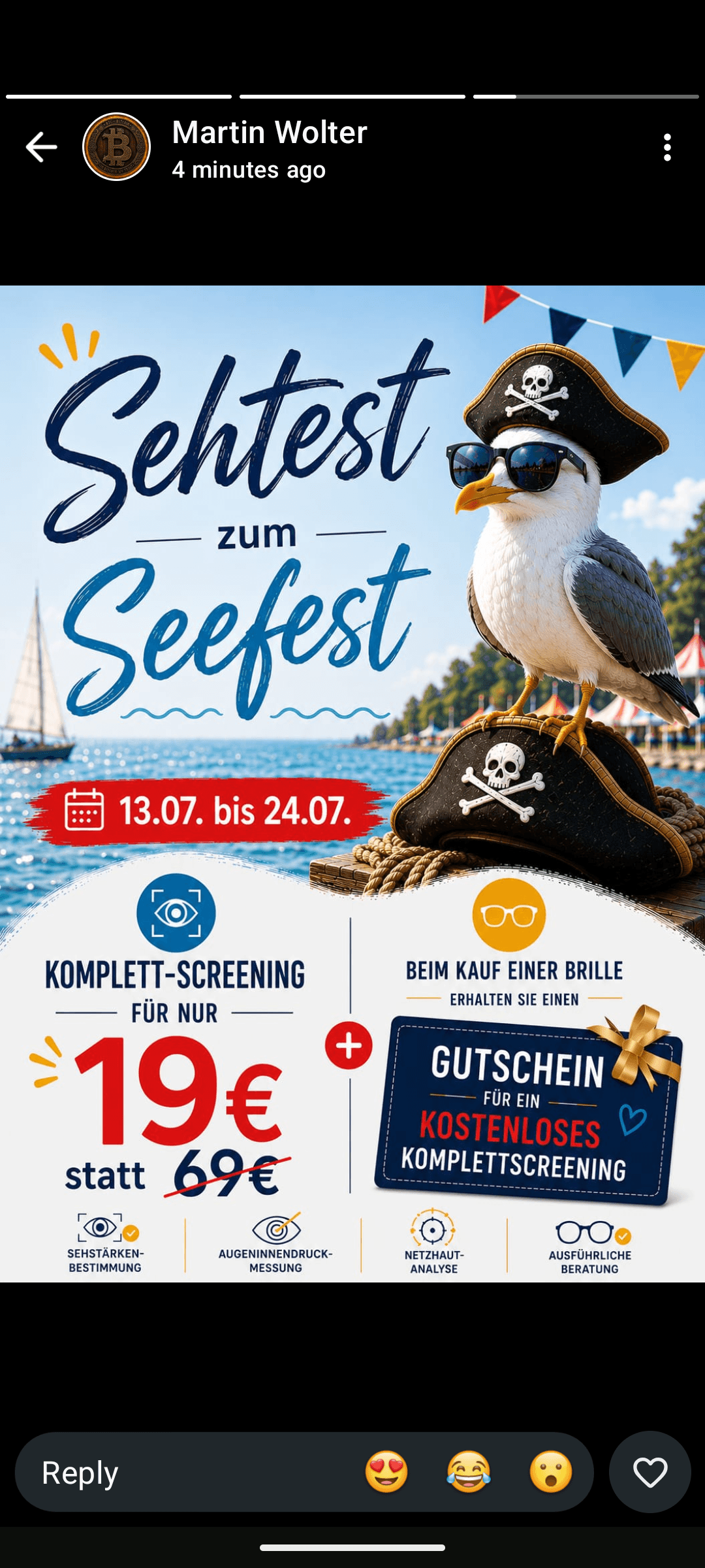 Sehtest zum Seefest